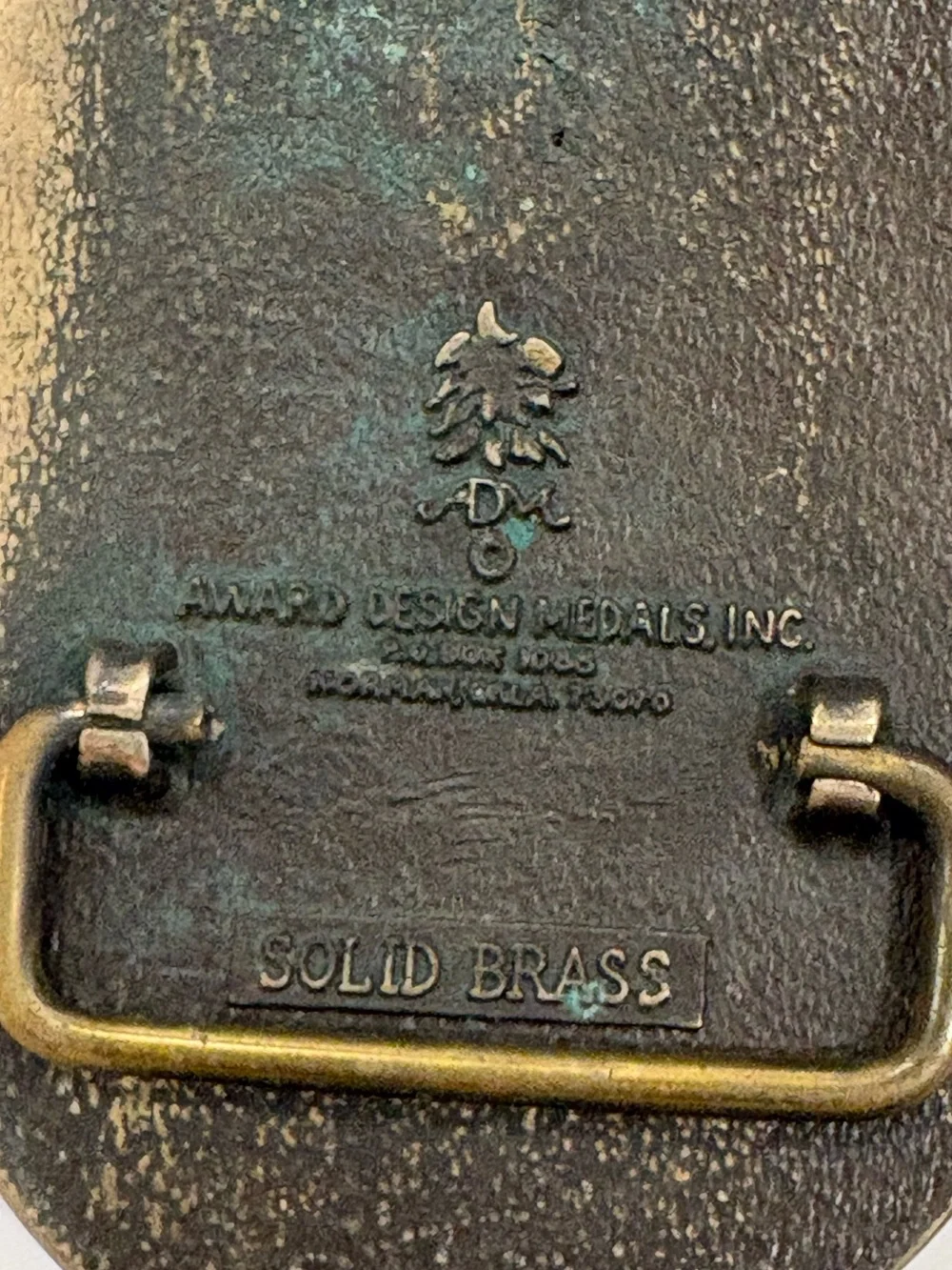 Vintage solid brass